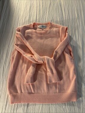 En Saison Light Pink V-Neck Sweater Vest
